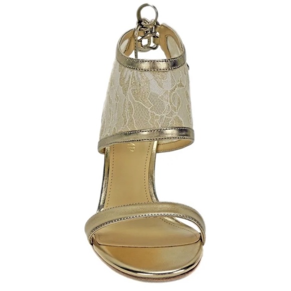 Ivanka Trump Daza Gold Multi Fabric Heels - Picture 2 of 11